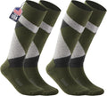 Merino Wool Snowboard Socks Over-the-Calf Midweight - Full Cushion
