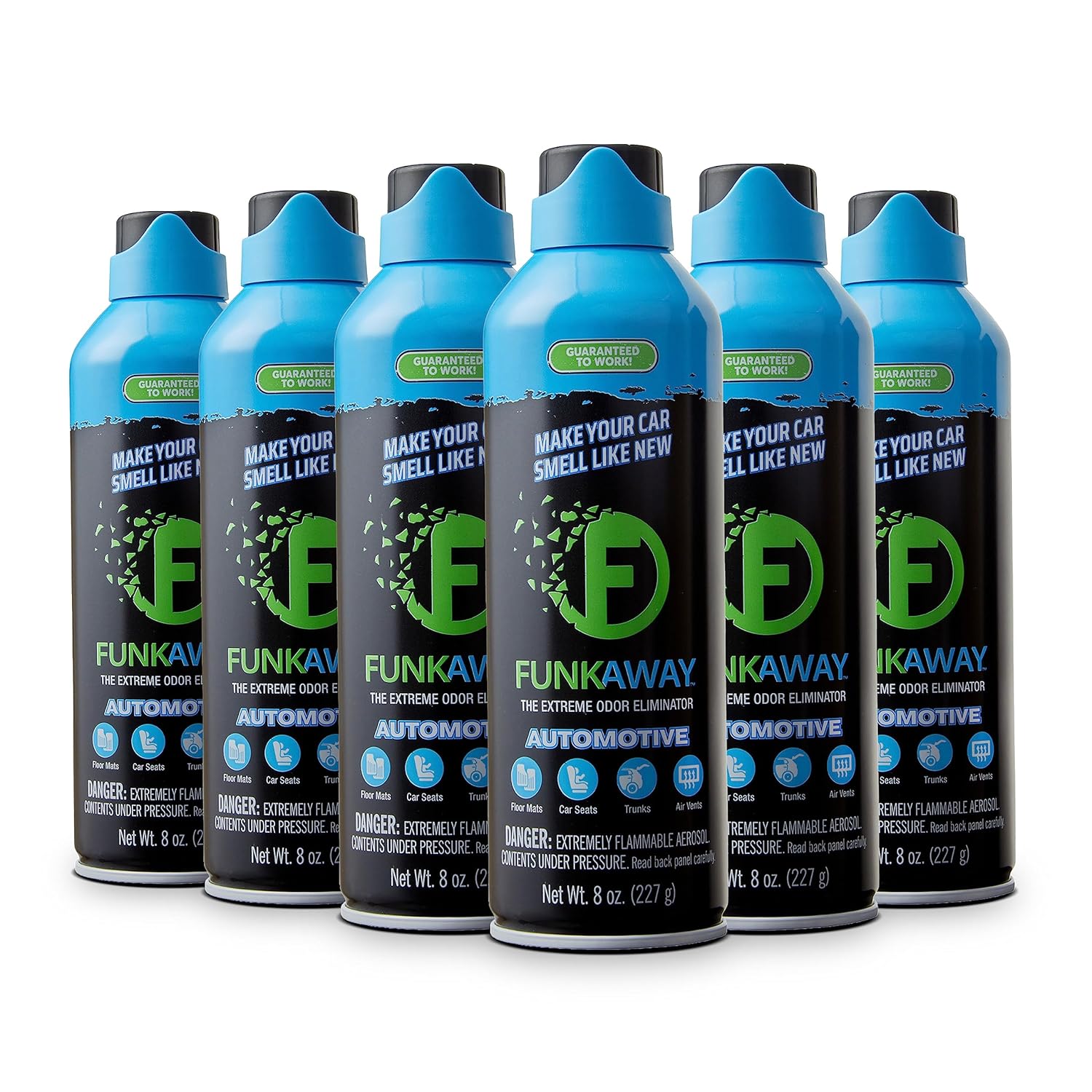 FunkAway Automotive Aerosol Spray - Extreme Odor Eliminator 8 oz