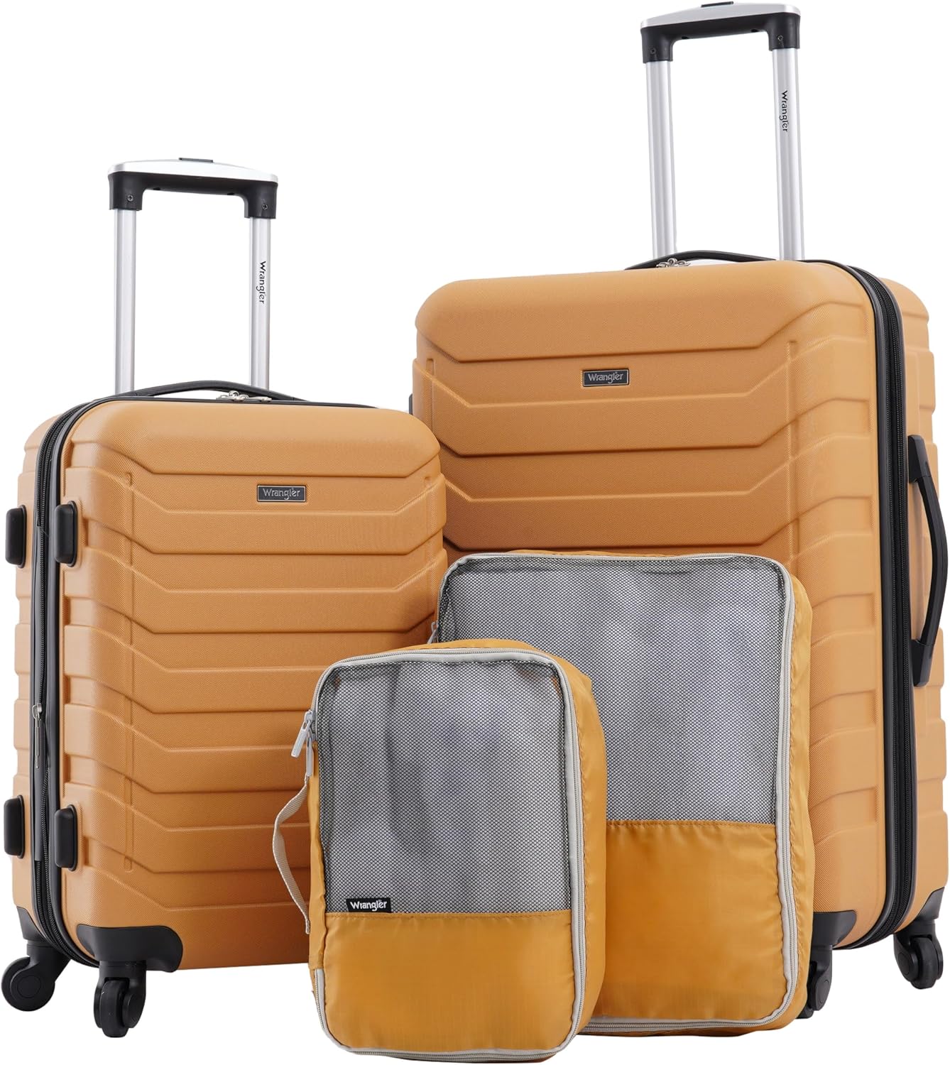 Wrangler Miami Luggage Set with Packing Cubes for Travel
