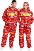 FOCO NFL Team Logo Pajamas One Piece Onsie - Cozy Teamwear