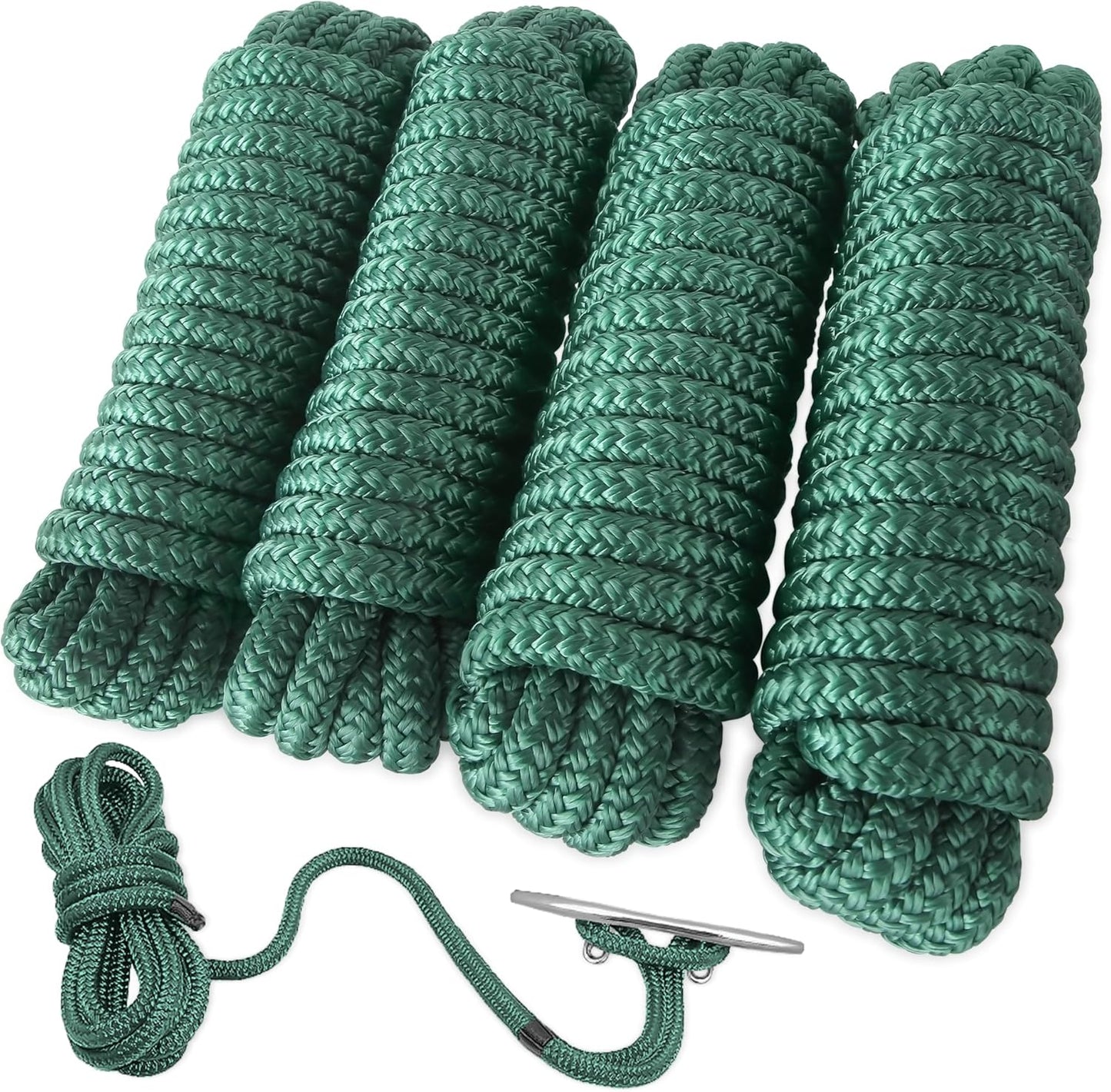 AOLEBA Boat Dock Lines 3/8ft' x 15ft for Mooring and Water Activities