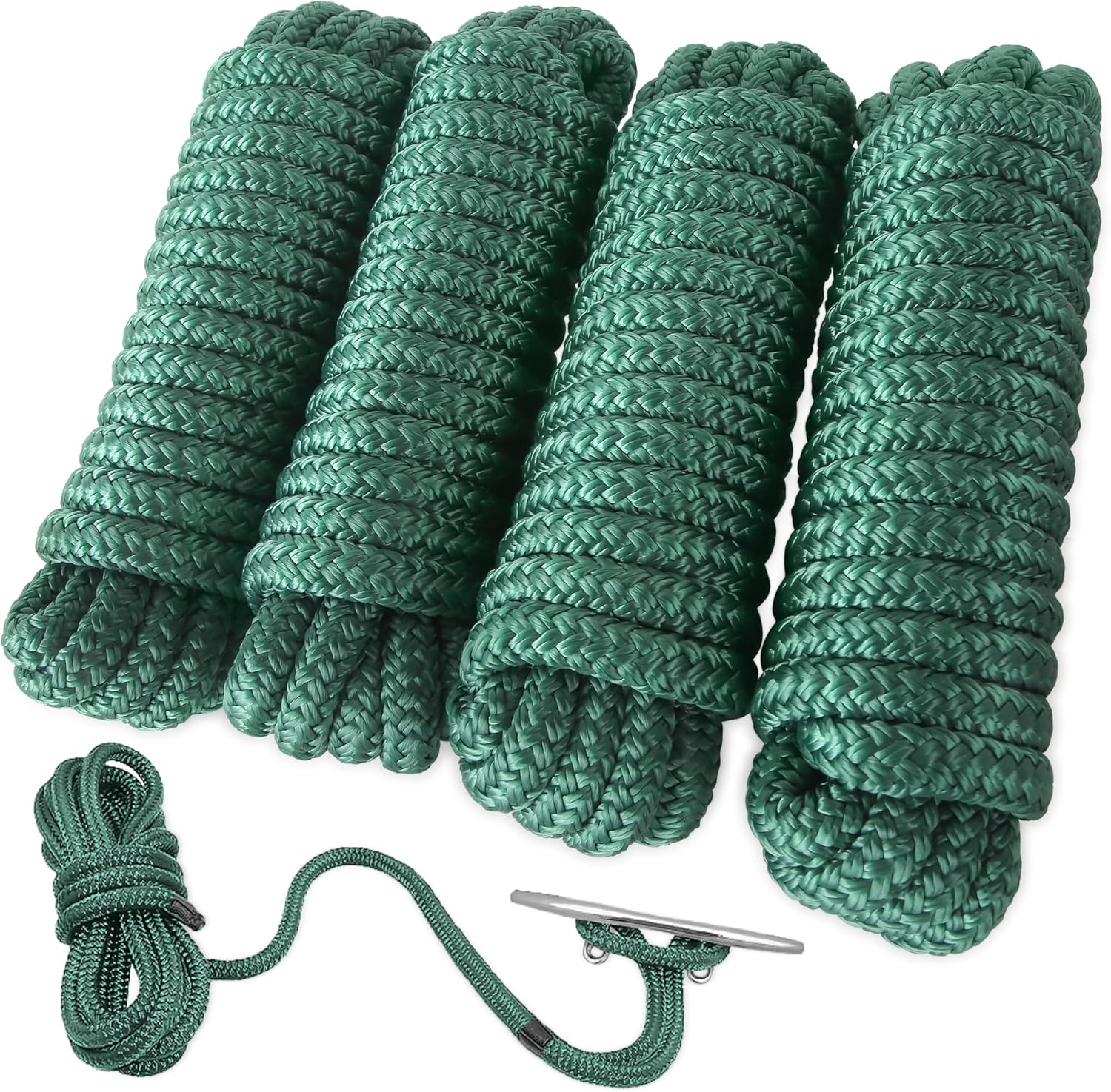 AOLEBA Boat Dock Lines 3/8ft' x 15ft for Mooring and Water Activities