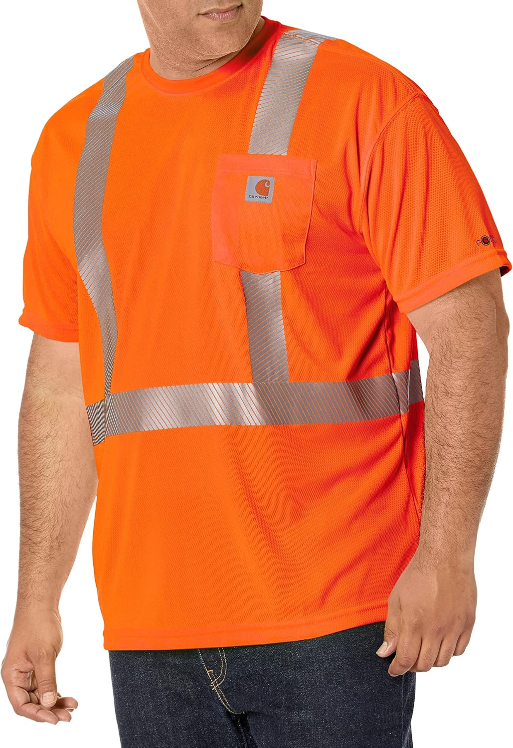 Carhartt Men's High-Visibility Class 2 T-Shirt for Comfort