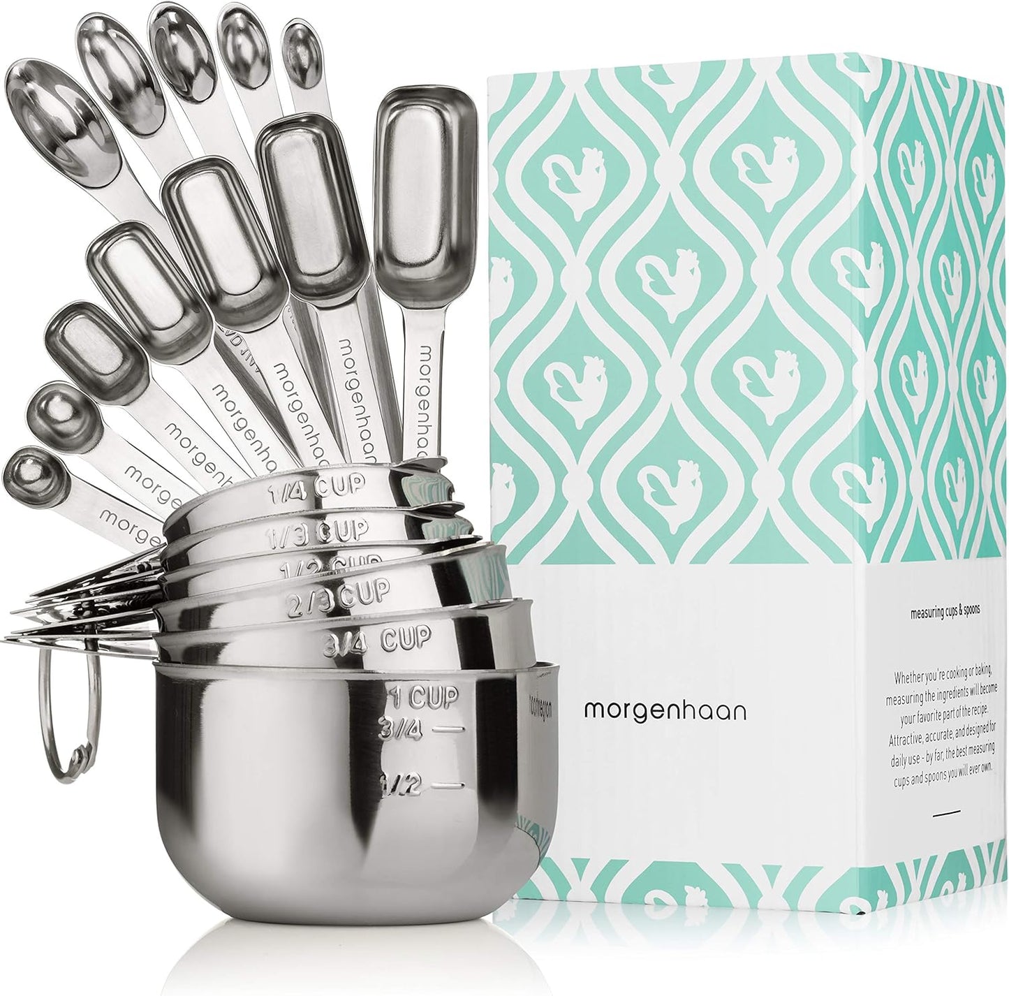 Heavy-Duty Stainless Steel Measuring Cup Set for Precision Baking