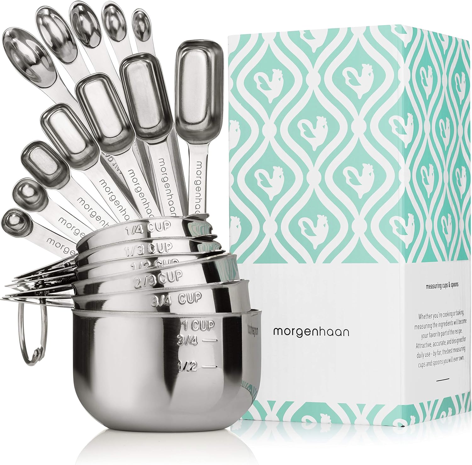 Heavy-Duty Stainless Steel Measuring Cup Set for Precision Baking