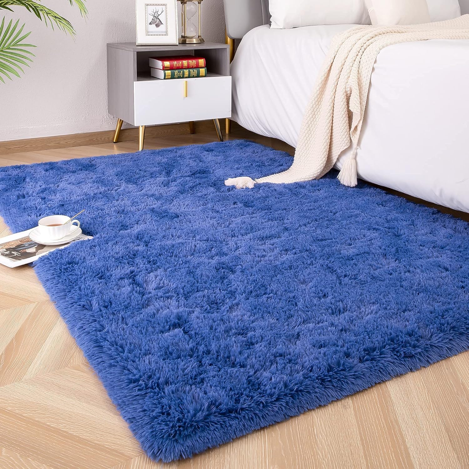 Soft Fluffy Area Rugs for Bedroom and Kids Room Decor