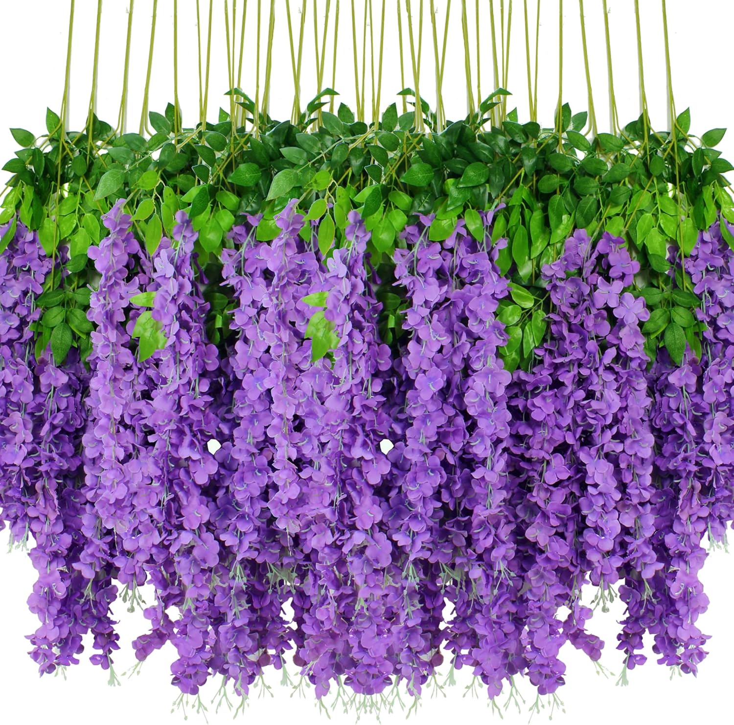 108pcs Artificial Wisteria Flowers for Home Party Decor