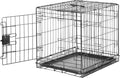 Durable Foldable Metal Wire Small Dog Crate 24 in - Compact, Secure