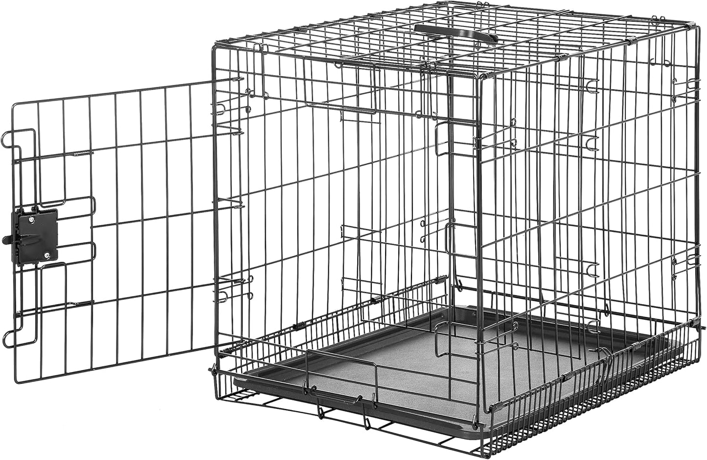 Durable Foldable Metal Wire Small Dog Crate for Pets Under 20 lbs