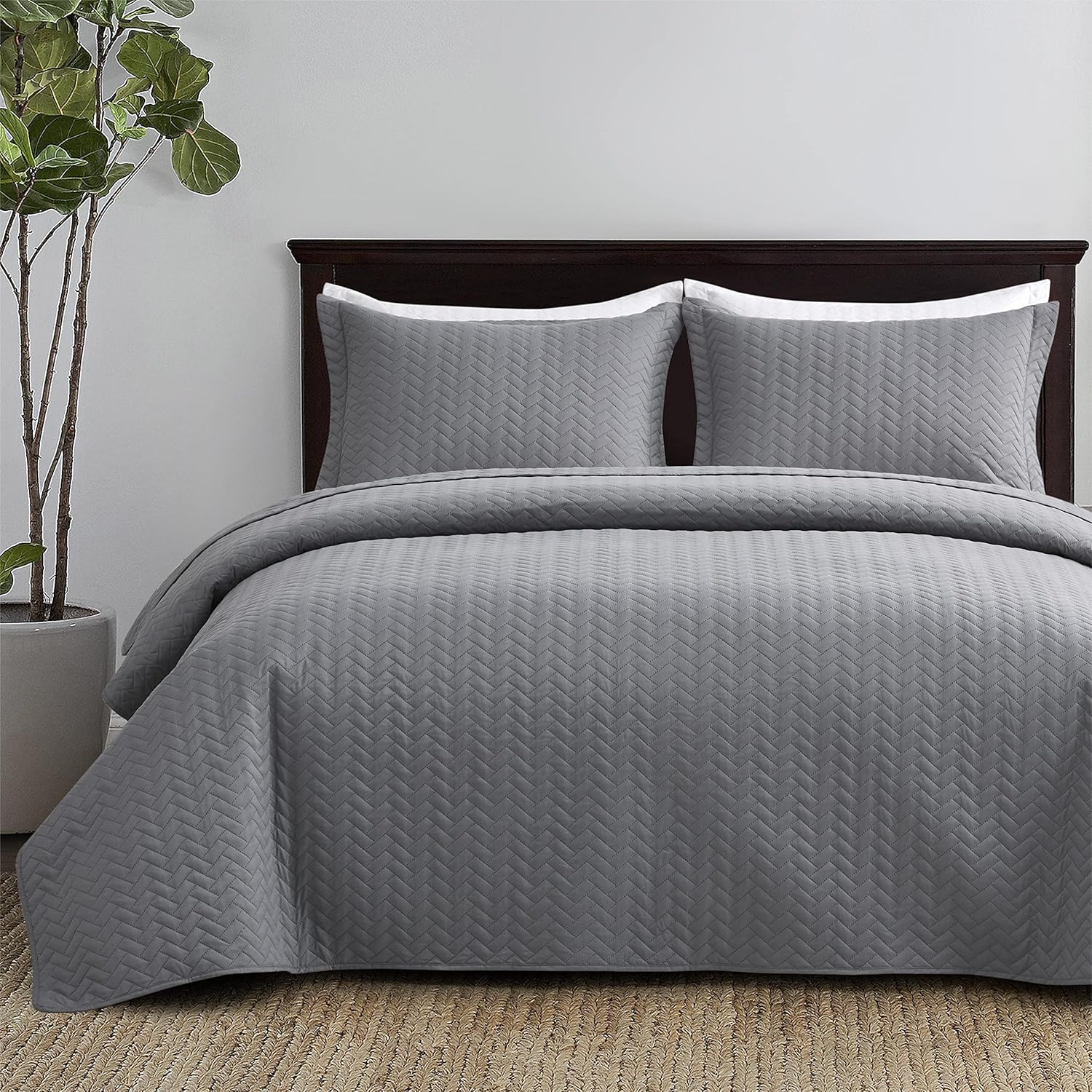 Maple&Stone Oversized King Quilt Set for All Season Comfort