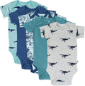 baby-girls 5-pack short sleeve bodysuits - 100% organic cotton