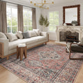 Lahome Oriental Washable Rug 8x10 - Soft, Non-Slip Vintage Accent