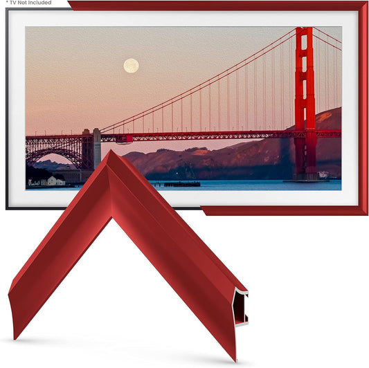 Samsung The Frame TV Candy Red Frame