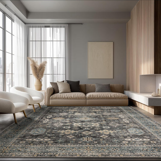 Ultra Soft Non Slip Area Rug for Living Room and Bedroom