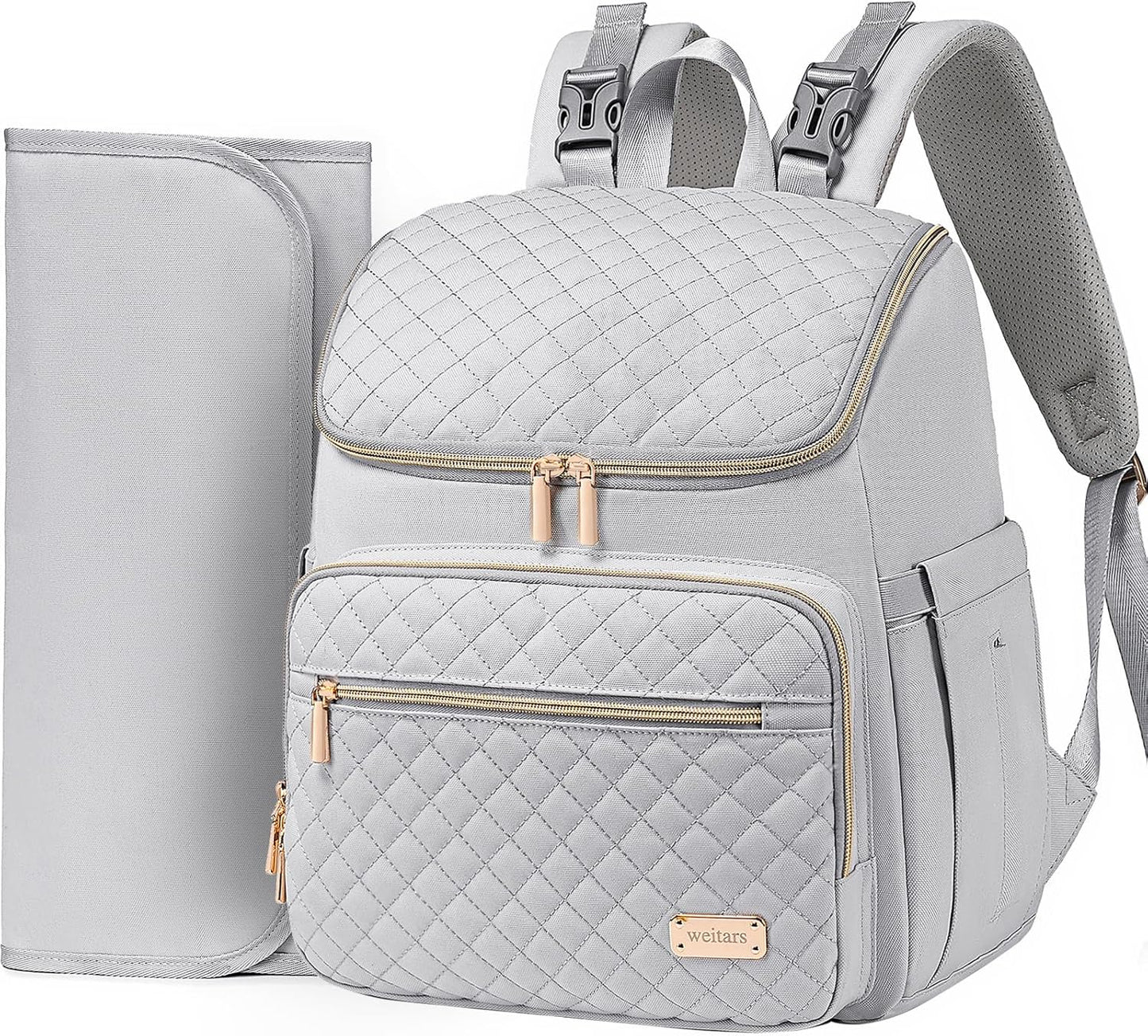 Weitars Diaper Bag Backpack with Changing Pad for Parents
