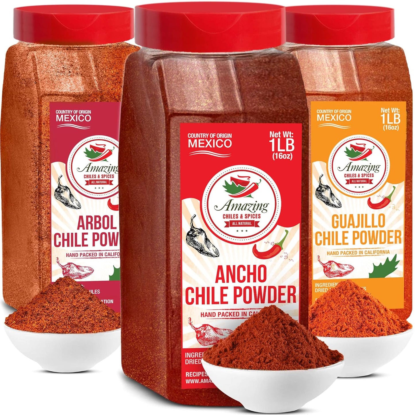 Authentic Chile Powder Variety Pack for Rich Mexican Flavor