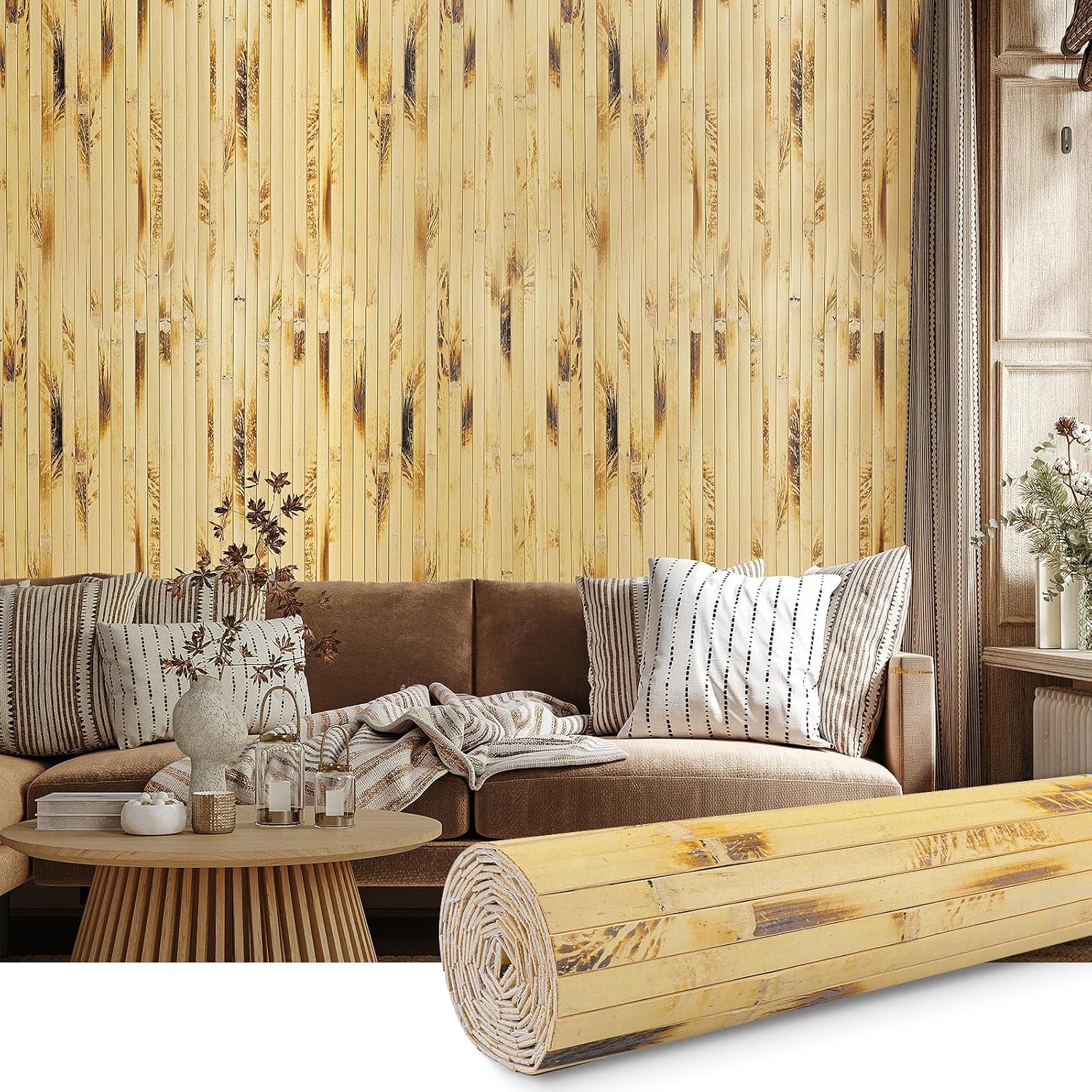 Bamboo Wall Panel for Interior Decoration by FONUNO - 48in x 96in