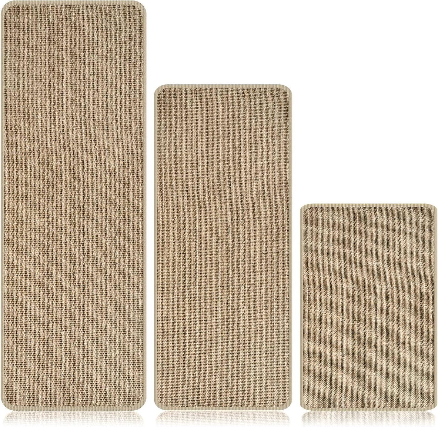 Kitchen Rugs Sets of 3 Non Slip Absorbent Stain Resistant Mats