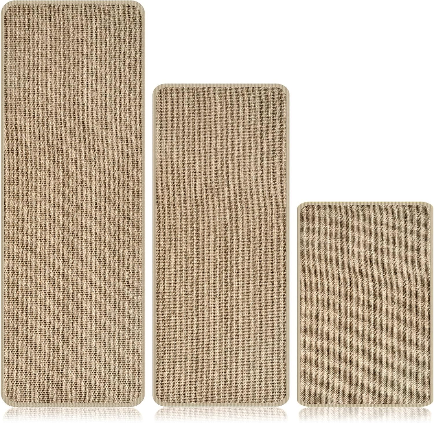 Kitchen Rugs Sets of 3 Non Slip Absorbent Stain Resistant Mats