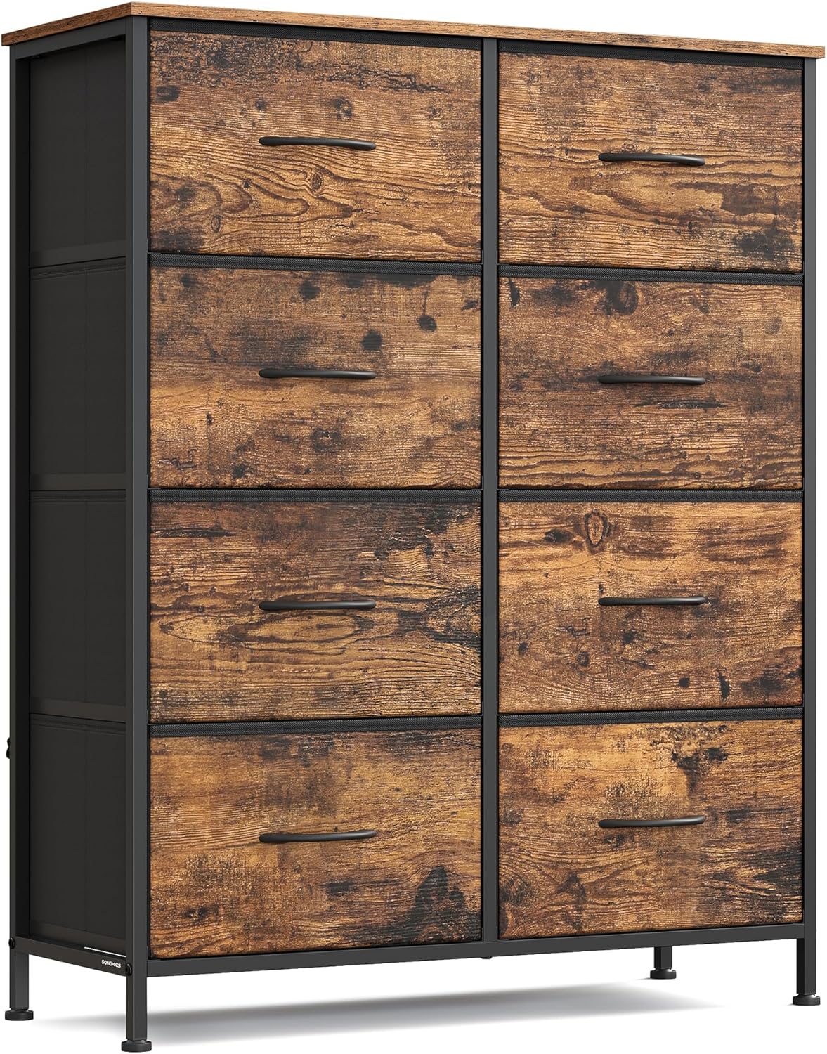 SONGMICS Dresser for Bedroom with 8 Non-Woven Fabric Drawers