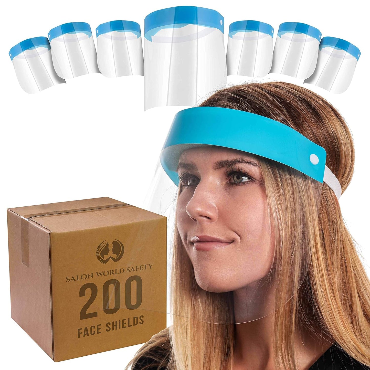 Salon World Safety 200 Face Shields for Ultimate Protection