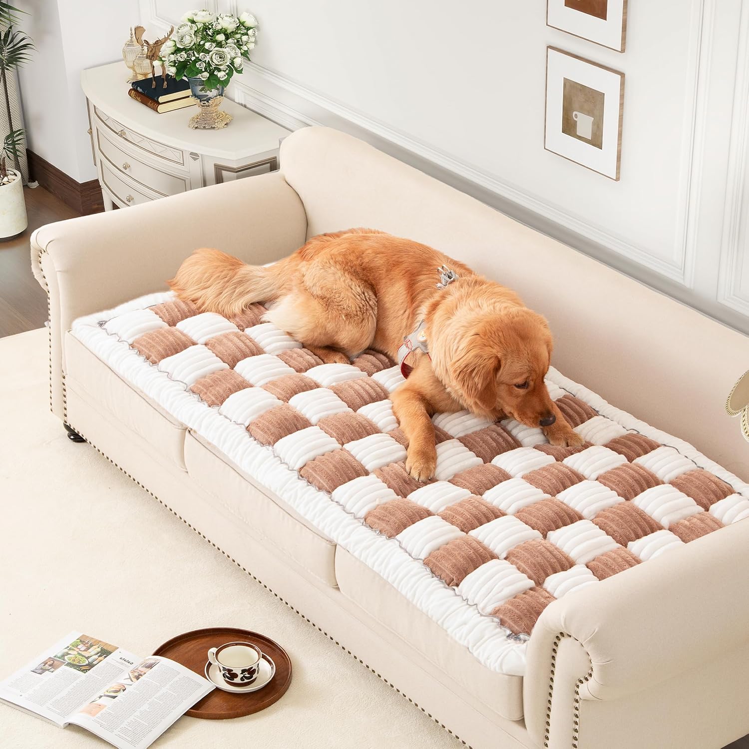 Washable Dog Couch Cover for Large Sectional Furniture Protection