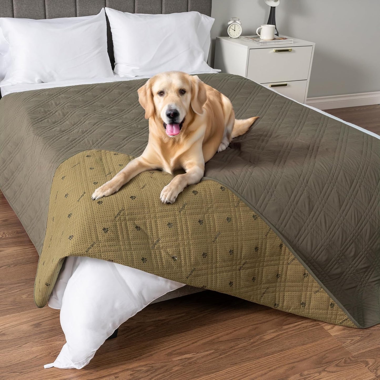 PetAmi Waterproof Couch Cover for Dogs - Reversible Sofa Protector