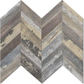 STICKGOO Herringbone Tile Peel and Stick Backsplash - Faux Wood PVC