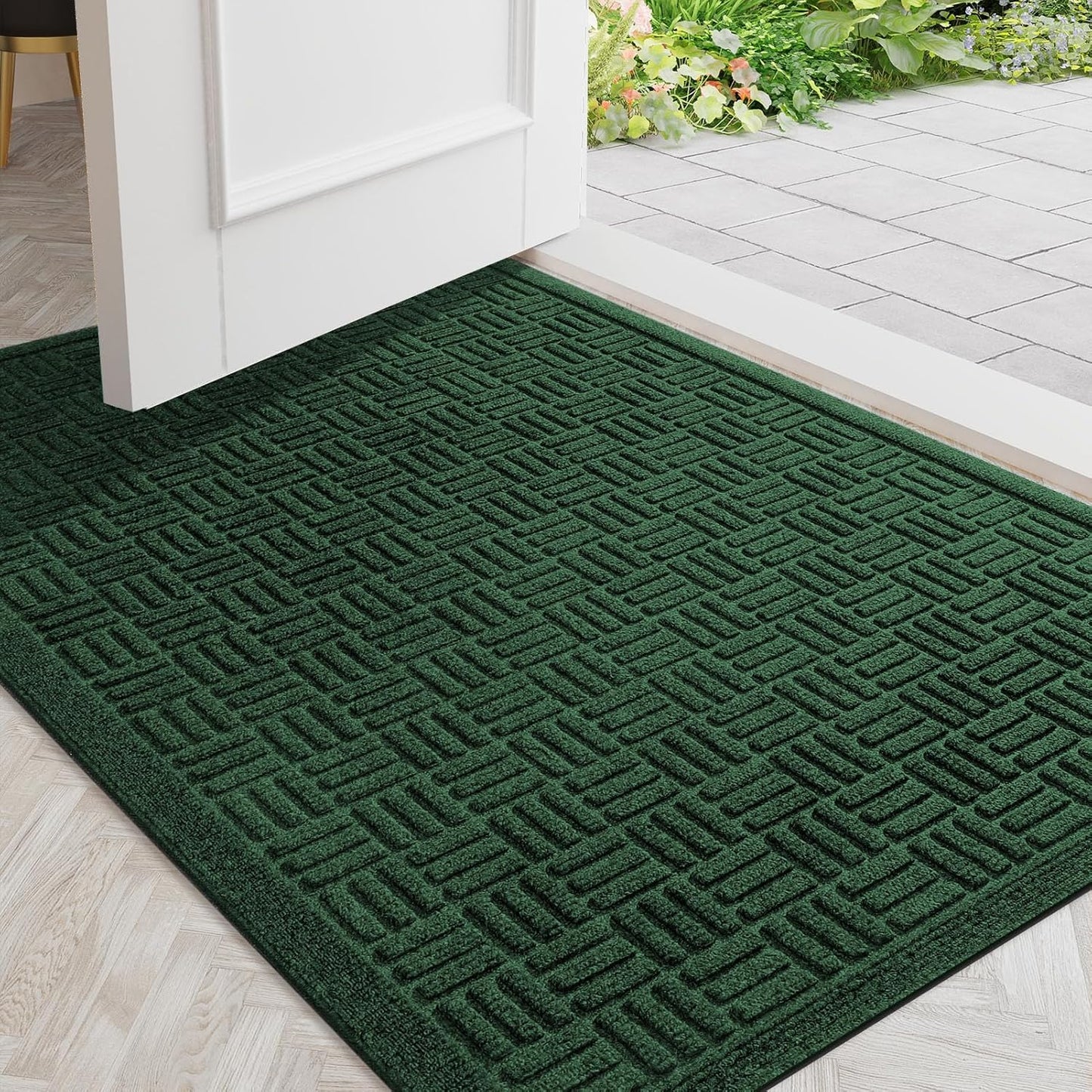 Mibao Front Door Mat Indoor Outdoor Entrance for All Weather