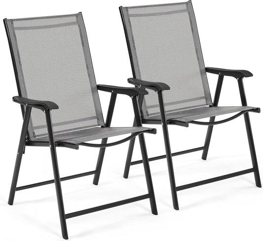 Outdoor Folding Chairs Set - Stylish Comfort
