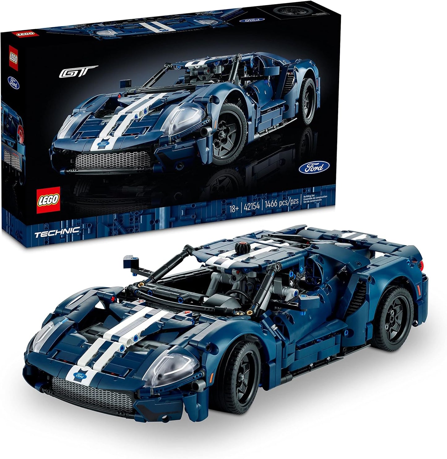 LEGO Technic 2022 Ford GT 42154 Car Model Kit for Adults