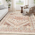 zesthome 5x7 Area Rug - Ultra-Thin Washable, Non-Slip Vintage Look