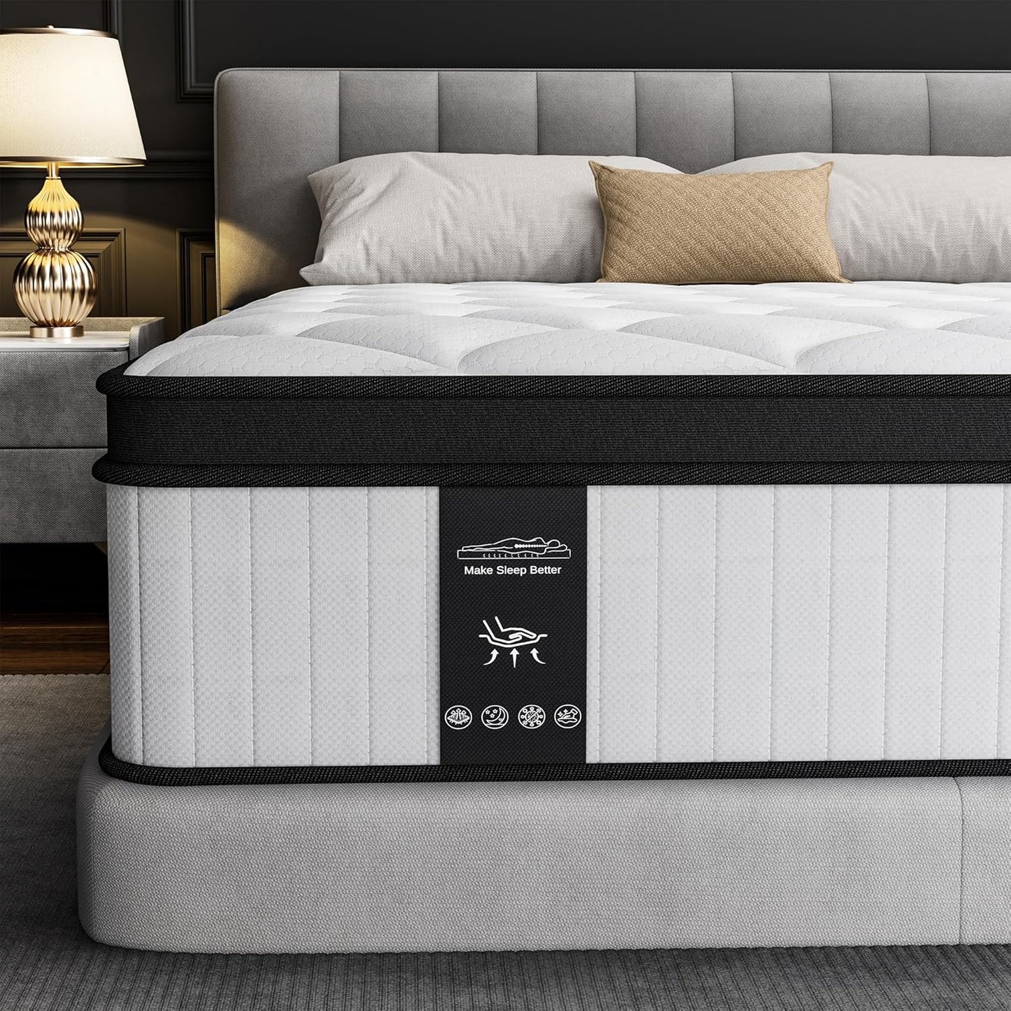 10 Inch Full Size Mattress with Cooling Gel Memory Foam Comfort