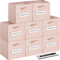13x13x13 Storage Cube Bins Set of 8 - Collapsible Fabric Cubes