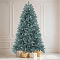 DWVO Prelit Christmas Tree 6ft Colorado Blue Spruce - Full, Prelit