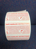 Food Safe Handling Instructions Label Roll 1000 Labels - Ideal