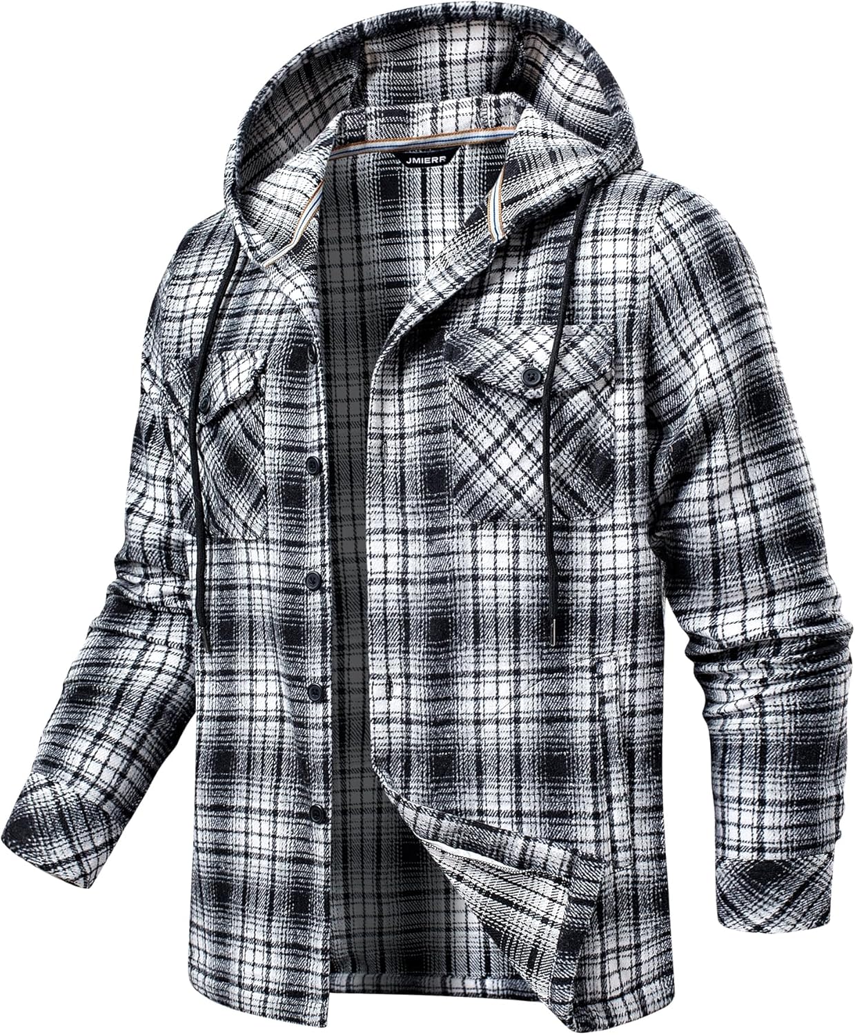 JMIERR Mens Cotton Flannel Shirts for Casual Style
