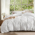 Boho Oversized King Duvet Cover 120x98 - Soft Breathable White