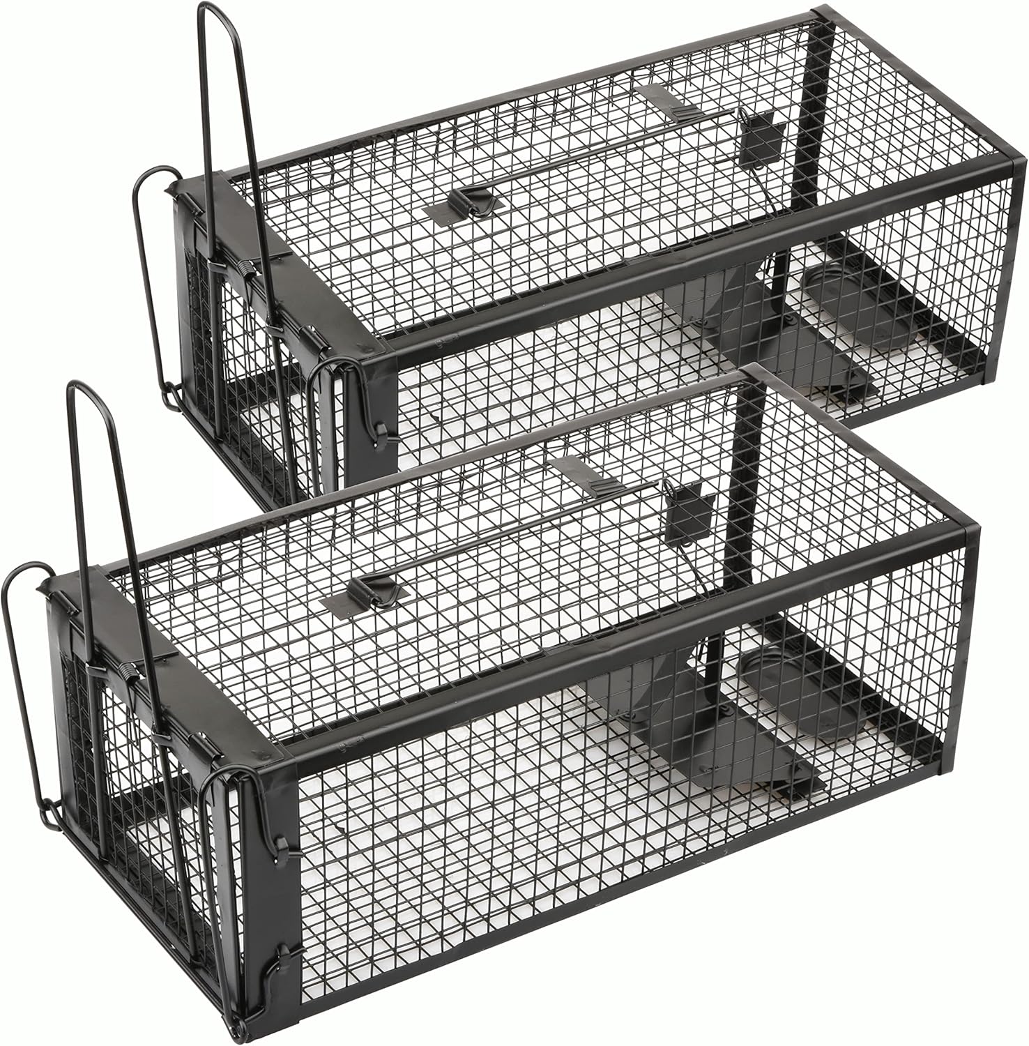 2-Pack Humane Live Mouse Traps for Indoors & Outdoors