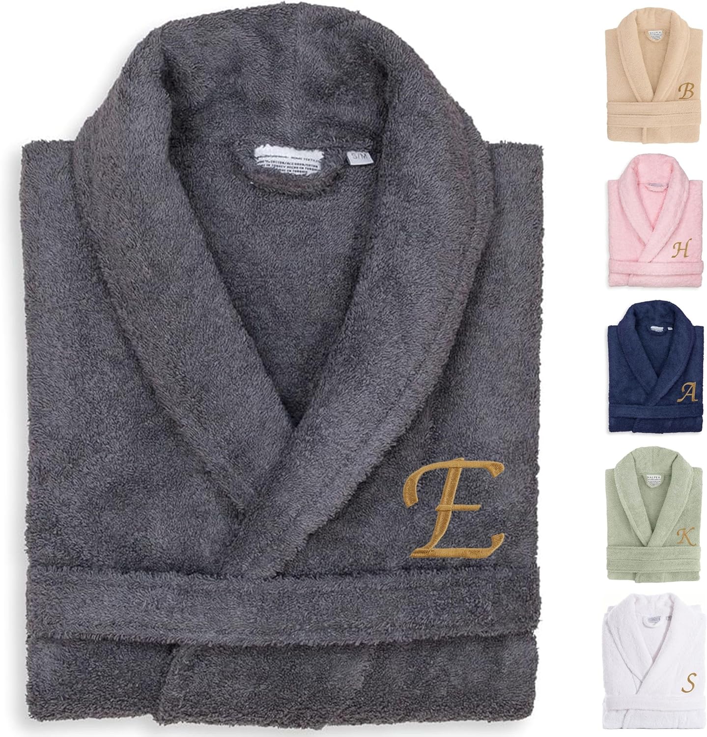 Custom Embroidered Turkish Cotton Bathrobe for Luxurious Comfort