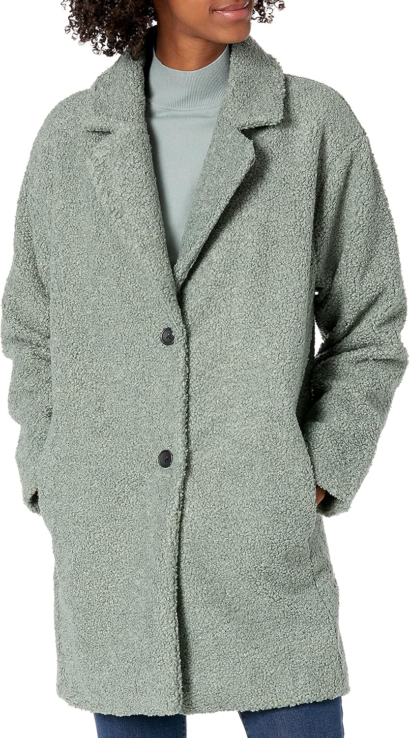 Teddy Bear Fleece Oversized-Fit Lapel Jacket for Women