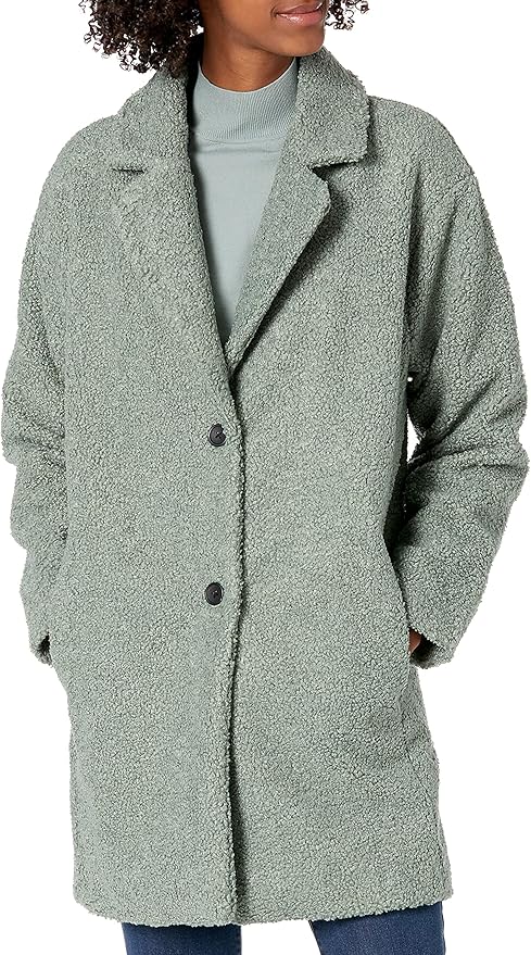 Cozy Women's Teddy Bear Fleece Oversized-Fit Jacket for Comfort