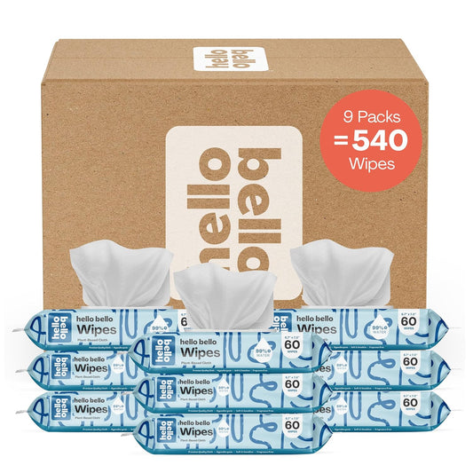Hello Bello Baby Wipes - 99% Water & Aloe - Gentle Care