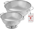 Micro-perforated Stainless Steel Colander - Fast Draining, Durable