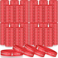 Live Drug Free Wristbands 800 Pcs Red Ribbon Bracelets - Bulk Pack