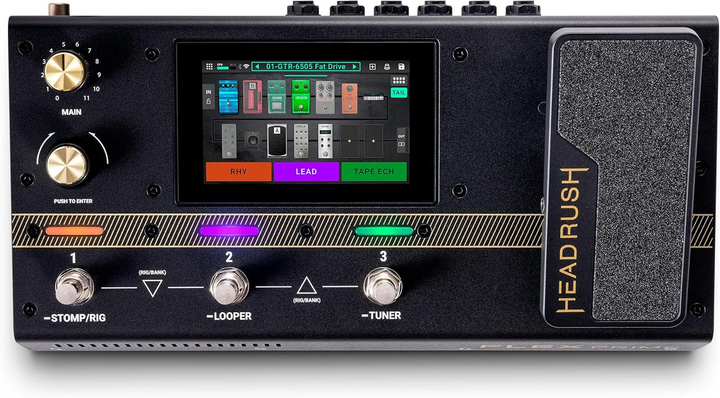 HeadRush Flex Prime Multi Effects Pedal for Guitar and Bass