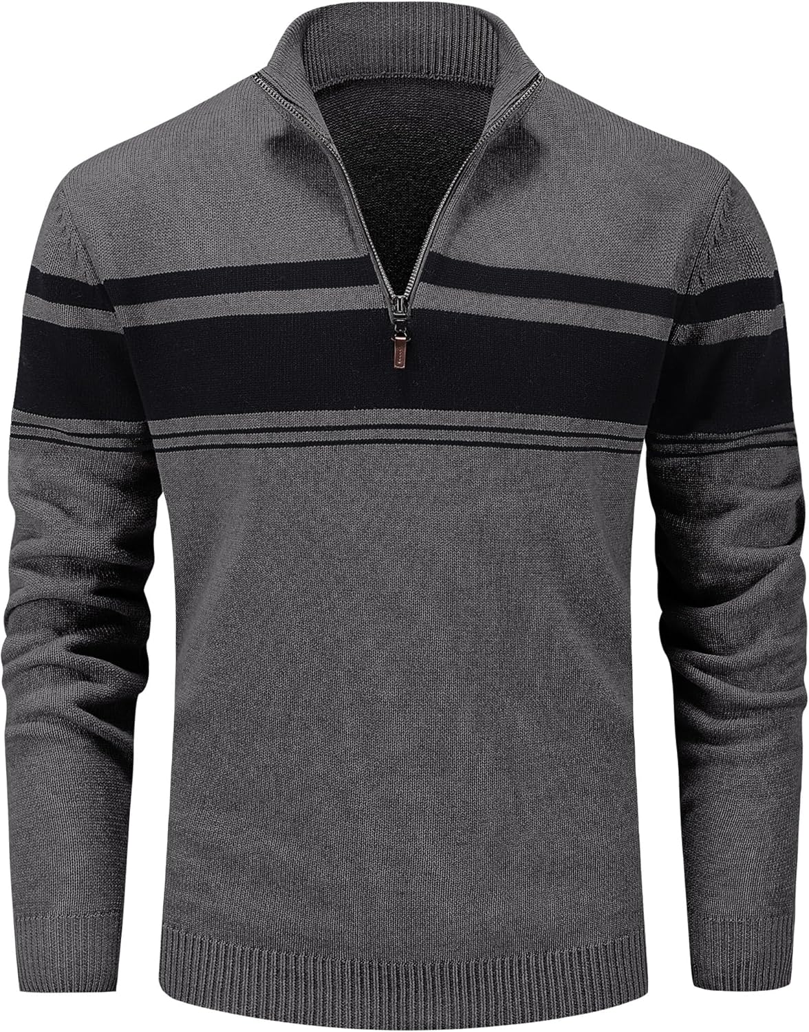 MAGCOMSEN Men's 1/4 Zip Cotton Sweater for Fall and Winter