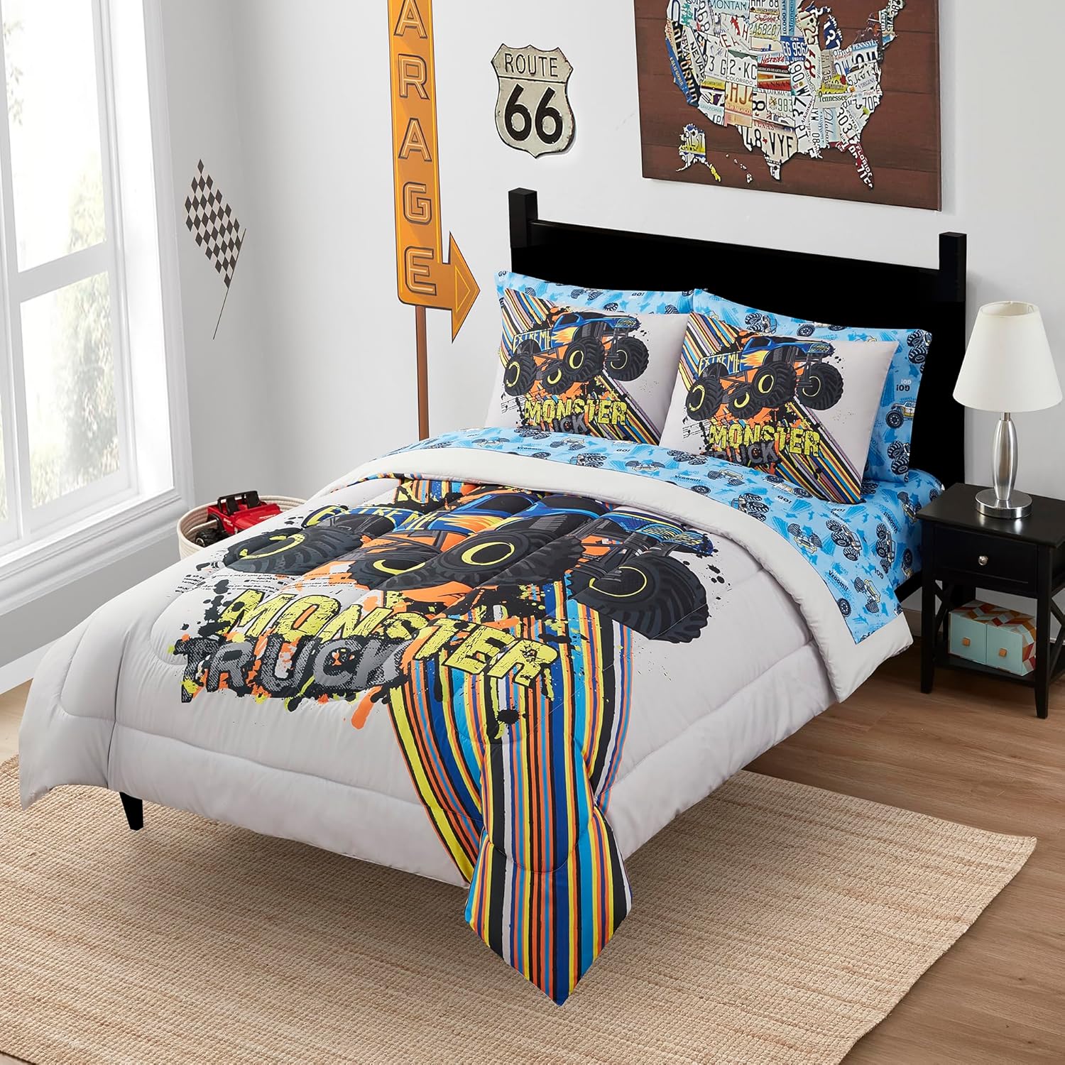Kids Bedding Set Bed in a Bag for Boys and Girls Full Size