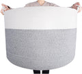 Extra Large Cotton Rope Storage Basket 22 x 16in - Jumbo Storage