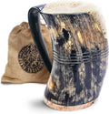Norse Tradesman XL Viking Drinking Horn Mug - Authentic Beer Tankard